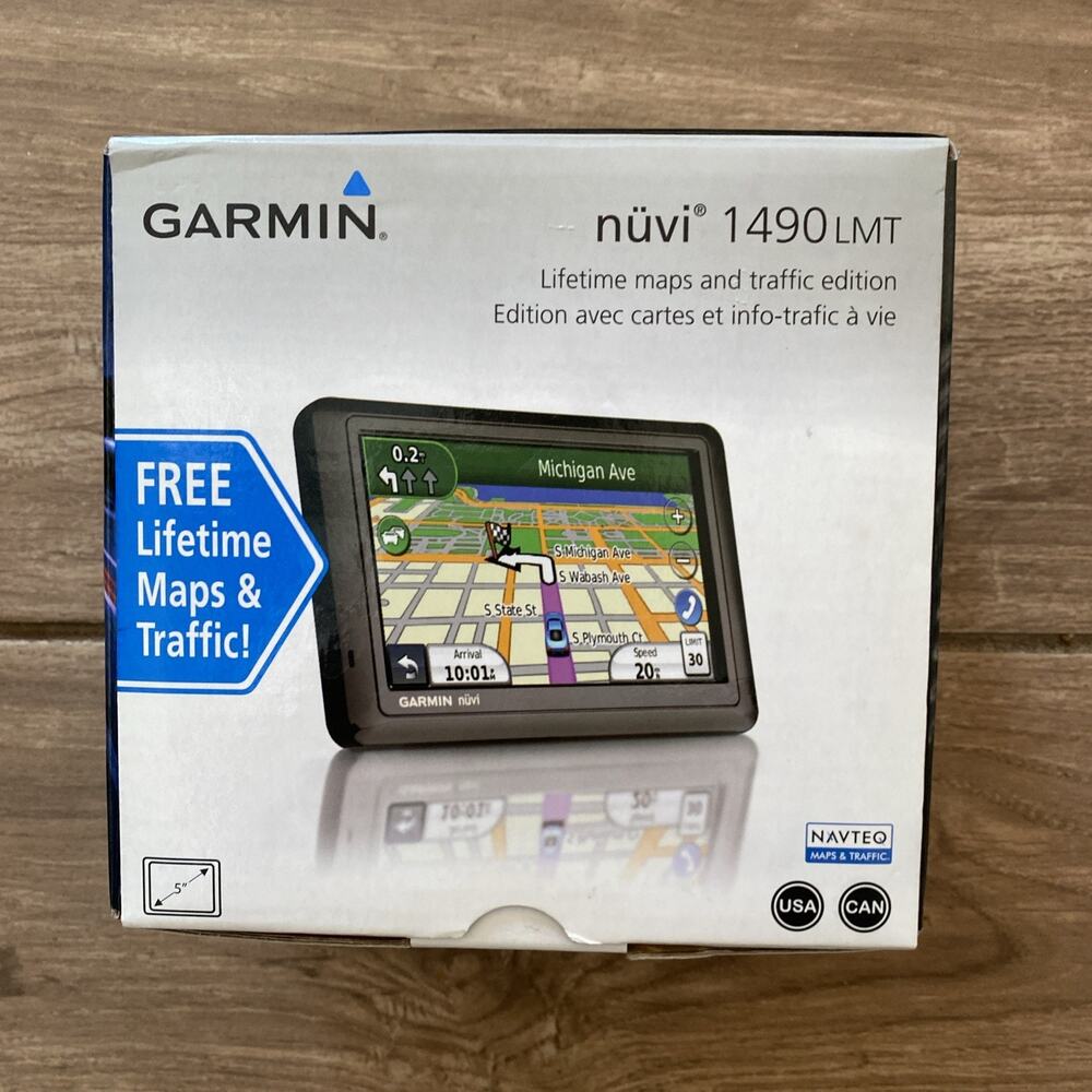 Garmin nüvi 1490LMT GPS Navigator Lifetime Maps & Traffic 5" Touchscreen